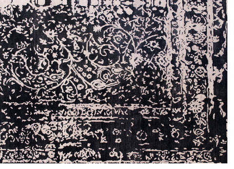 Overdyed Black Hand Made 86 X 116  Area Rug 902-135997 Image 1