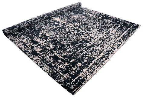 Overdyed Black Hand Made 86 X 116  Area Rug 902-135997 Image 2