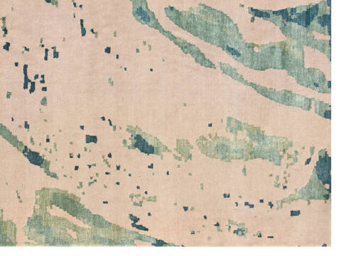 Modern Beige Hand Made 86 X 116  Area Rug 902-135999 Image 1