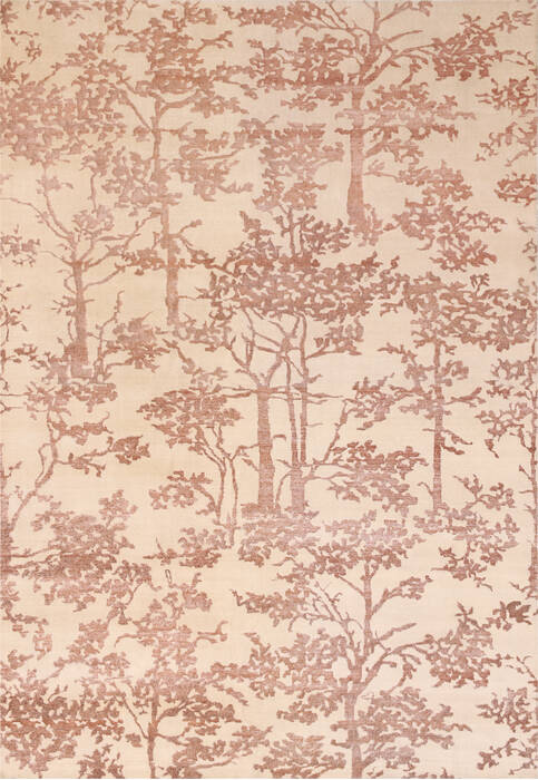 Modern Beige Hand Made 80 X 100  Area Rug 902-136004 Image 0