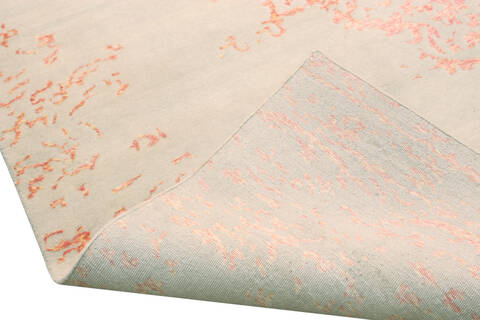 Overdyed Beige Hand Made 86 X 116  Area Rug 902-136013 Image 3