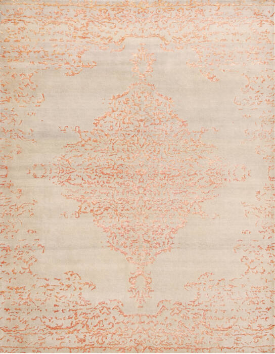 Overdyed Beige Hand Made 86 X 116  Area Rug 902-136013 Image 0