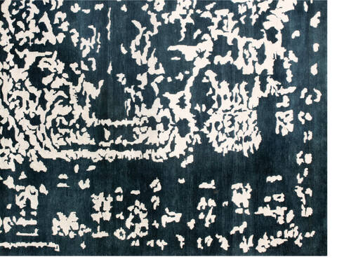 Overdyed Blue Hand Made 66 X 99  Area Rug 902-136029 Image 1