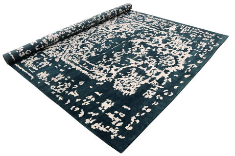 Overdyed Blue Hand Made 80 X 100  Area Rug 902-136030 Image 2