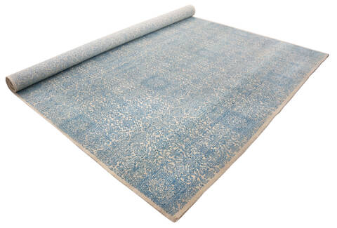 Modern Blue Hand Made 56 X 80  Area Rug 902-136055 Image 2