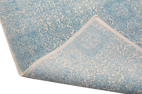 Modern Blue Hand Made 56 X 80  Area Rug 902-136055 Image 3
