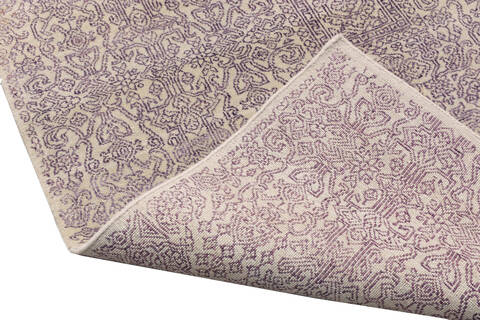 Modern Purple Hand Made 56 X 80  Area Rug 902-136058 Image 3