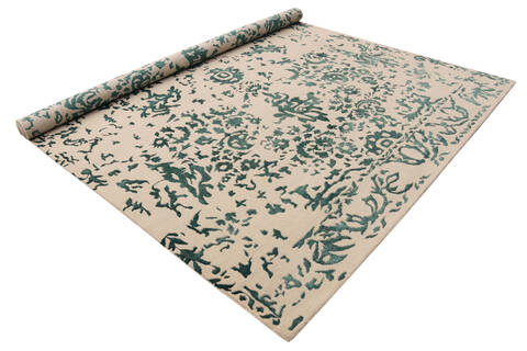 Overdyed Green Hand Made 86 X 116  Area Rug 902-136065 Image 2