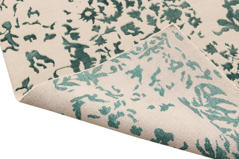 Overdyed Green Hand Made 66 X 99  Area Rug 902-136067 Image 3