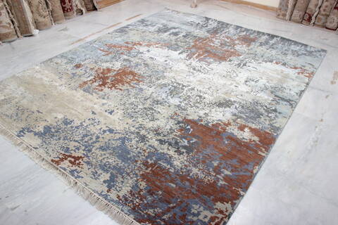 Jaipur Grey Hand Knotted 711 X 102  Area Rug 905-136073 Image 2