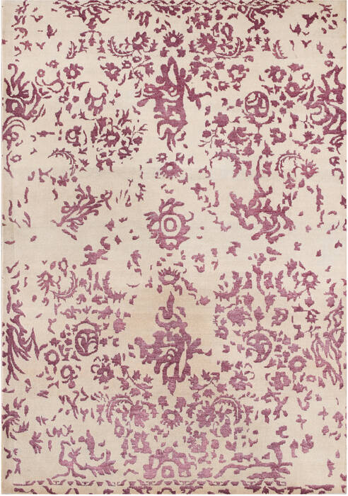 Modern Red Hand Made 66 X 99  Area Rug 902-136080 Image 0