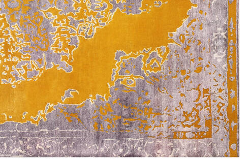 Modern Purple Hand Made 66 X 99  Area Rug 902-136082 Image 1