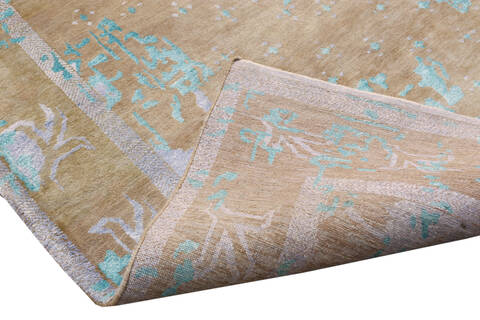 Heriz Blue Hand Made 66 X 99  Area Rug 902-136090 Image 3