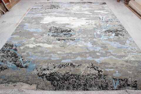 Jaipur Grey Hand Knotted 80 X 100  Area Rug 905-136095 Image 2