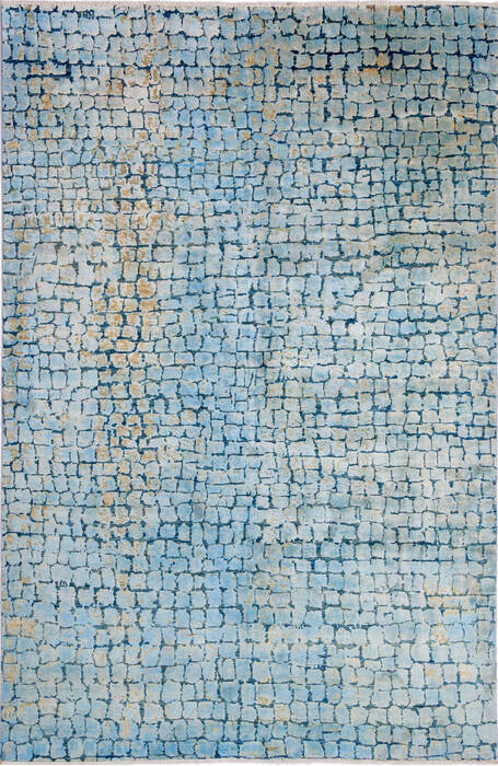 Modern Blue Hand Knotted 510 X 811  Area Rug 700-136115 Image 0