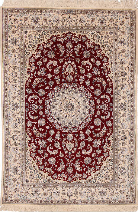Nain White Hand Knotted 43 X 64  Area Rug 254-136204 Image 0