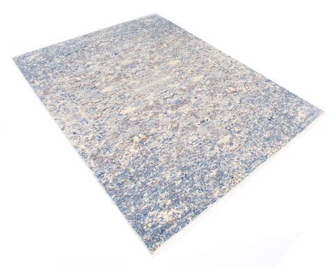 Modern Blue Hand Knotted 711 X 911  Area Rug 904-136256 Image 1