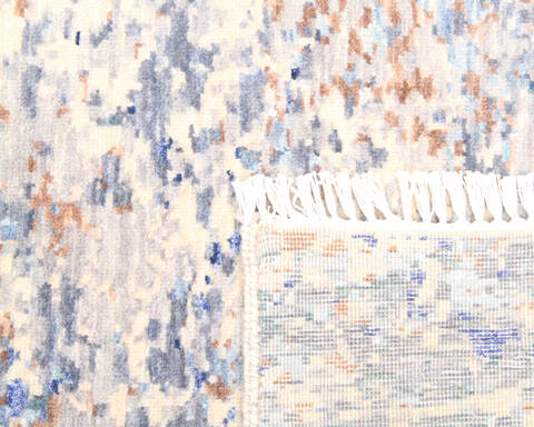 Modern Blue Hand Knotted 711 X 911  Area Rug 904-136256 Image 3
