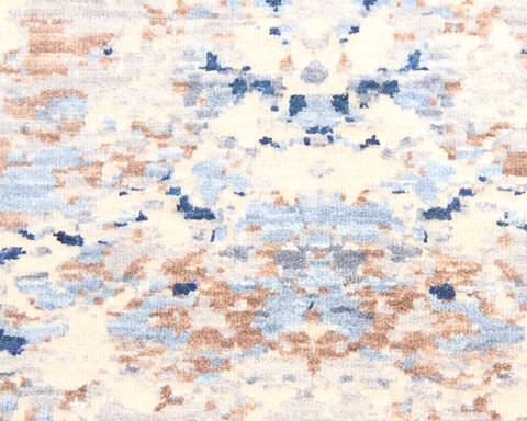 Modern Blue Hand Knotted 711 X 911  Area Rug 904-136256 Image 4