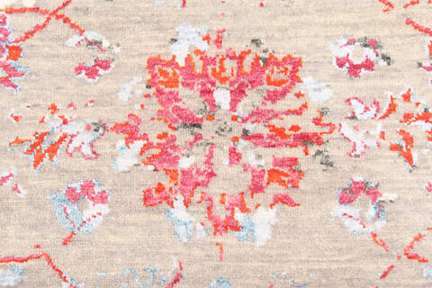 Modern Grey Hand Knotted 81 X 102  Area Rug 904-136270 Image 4