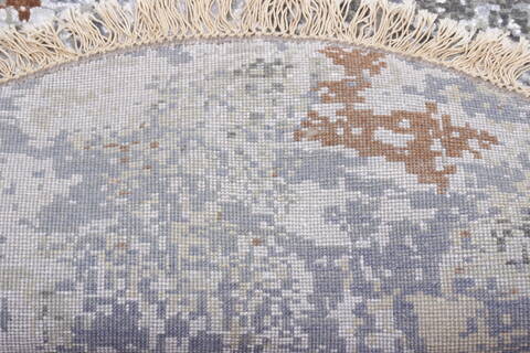 Jaipur Grey Oval Hand Knotted 60 X 90  Area Rug 905-136285 Image 5