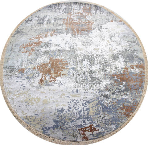 Jaipur Grey Oval Hand Knotted 60 X 90  Area Rug 905-136285 Image 0