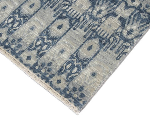 Modern Grey Hand Knotted 511 X 92  Area Rug 904-136302 Image 2