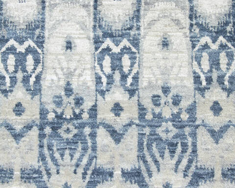Modern Grey Hand Knotted 511 X 92  Area Rug 904-136302 Image 4