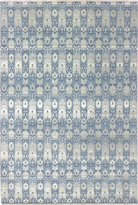 Modern Grey Hand Knotted 511 X 92  Area Rug 904-136302 Image 0