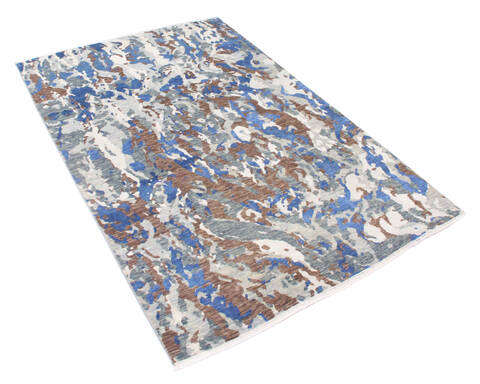 Modern Multicolor Hand Knotted 60 X 88  Area Rug 904-136310 Image 1