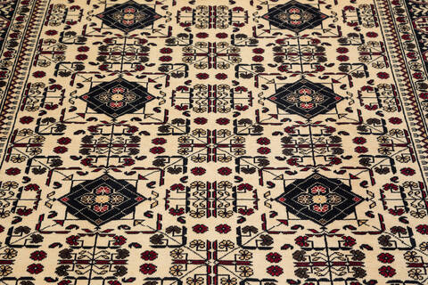 Khan Mohammadi White Hand Knotted 57 X 73  Area Rug 700-136389 Image 2