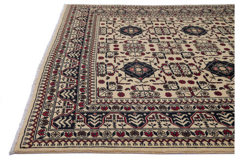 Khan Mohammadi White Hand Knotted 57 X 73  Area Rug 700-136389 Image 5