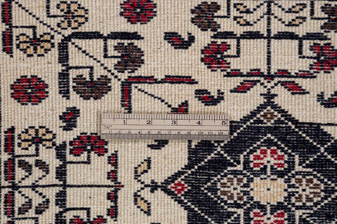Khan Mohammadi White Hand Knotted 57 X 73  Area Rug 700-136389 Image 7
