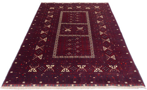 Kunduz Red Hand Knotted 52 X 711  Area Rug 700-136393 Image 1