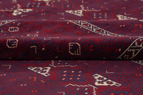 Kunduz Red Hand Knotted 52 X 711  Area Rug 700-136393 Image 6