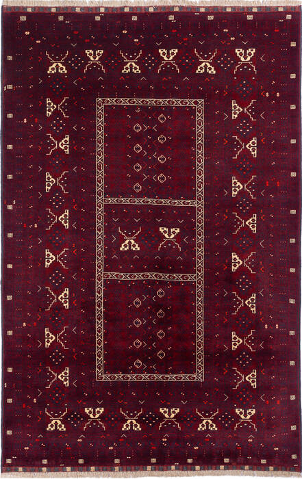 Kunduz Red Hand Knotted 52 X 711  Area Rug 700-136393 Image 0
