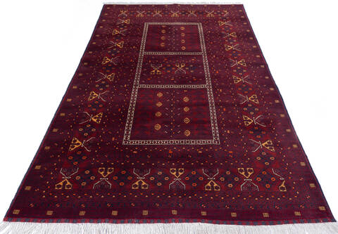 Kunduz Red Hand Knotted 50 X 83  Area Rug 700-136394 Image 1