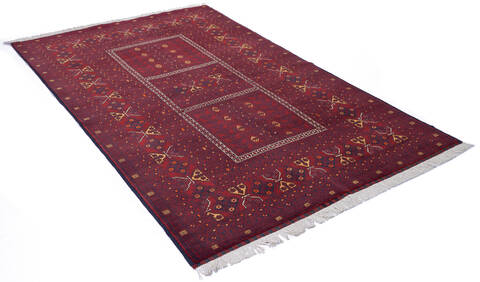 Kunduz Red Hand Knotted 50 X 83  Area Rug 700-136394 Image 5