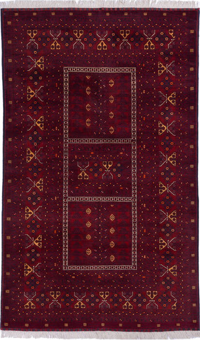 Kunduz Red Hand Knotted 50 X 83  Area Rug 700-136394 Image 0