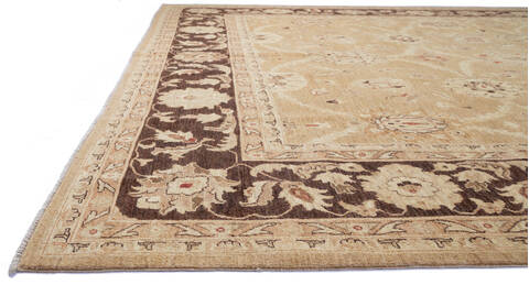 Chobi Beige Hand Knotted 99 X 137  Area Rug 700-136398 Image 5