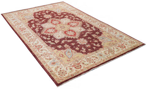 Chobi Brown Hand Knotted 57 X 84  Area Rug 700-136401 Image 5