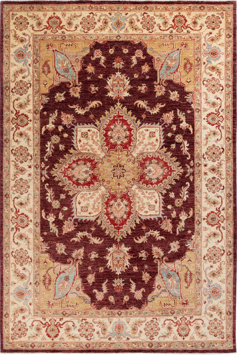 Chobi Brown Hand Knotted 57 X 84  Area Rug 700-136401 Image 0