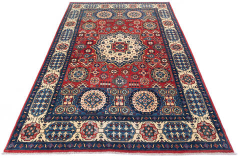 Chobi Red Hand Knotted 59 X 88  Area Rug 700-136409 Image 1