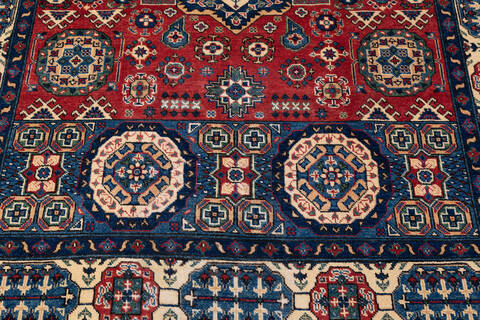 Chobi Red Hand Knotted 59 X 88  Area Rug 700-136409 Image 3