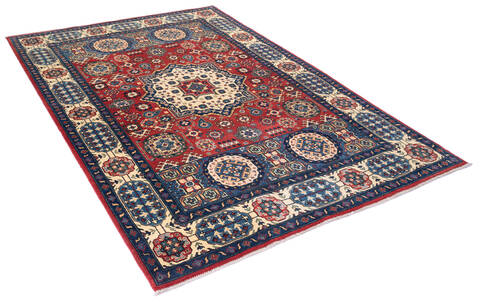 Chobi Red Hand Knotted 59 X 88  Area Rug 700-136409 Image 4