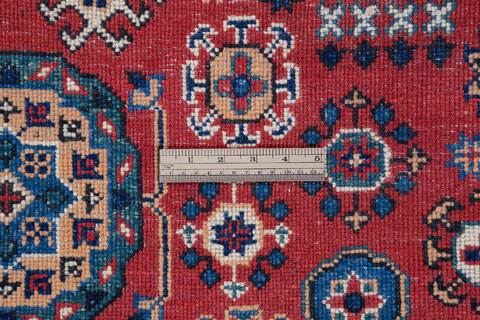 Chobi Red Hand Knotted 59 X 88  Area Rug 700-136409 Image 9
