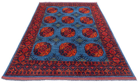 Chobi Blue Hand Knotted 57 X 711  Area Rug 700-136441 Image 1