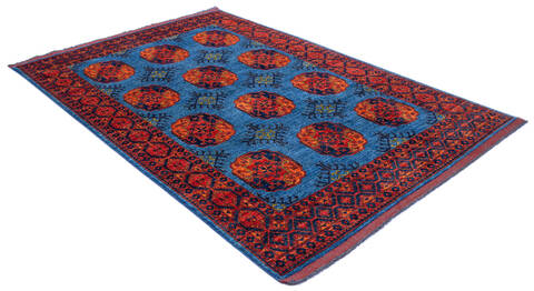 Chobi Blue Hand Knotted 57 X 711  Area Rug 700-136441 Image 2