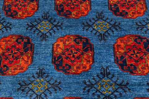 Chobi Blue Hand Knotted 57 X 711  Area Rug 700-136441 Image 3