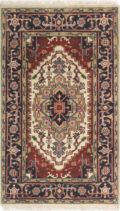Heriz Multicolor Hand Knotted 30 X 50  Area Rug 904-136472 Image 0